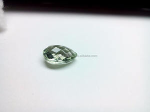 Atractiva piedra de amatista verde en forma de pera con corte briolette de 8*12 mm para la creación de joyería y regalos atractivos. - Product Image 6