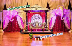 Los mejores paneles de fondo ovalados de fibra de aspecto real, juego completo de escenario para decoraciones de recepción de bodas - Product Image 6