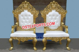 Sillas de Diseño para Novios, Sillas de Diseño Royal Wedding con Forma de León, Juego de Sillas Nupciales para Bodas Indias, California - Product Image 6