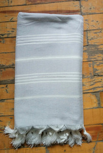 Terryback Reusable <b>Stripe</b> Woven Peshtemal Hammam <b>Towel</b> Dry Technics Factory Direct for Beach or Bath Use - Product Image 4