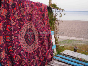 Wholesale Tapestry Mandala Beach Throw Boho Gypsy Round Tapestry - Product Image 5