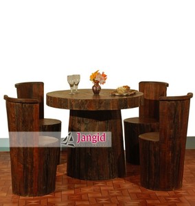 Rise-Conjunto de comedor rugoso para exteriores, muebles de jodhpur - Product Image 1