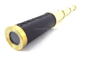 Télescope nautique antique en laiton maritime avec télescope encastré en cuir rose par Calvin artisanat - Product Image 5