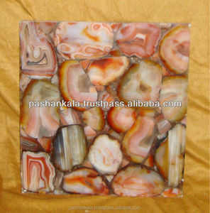 Backlit Agate Stone Coffee Table Top , Agate Table Top - Product Image 5