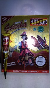 Dark Red Instant Henna Cone Red Henna Cone