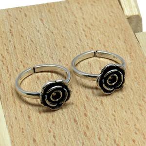 Anillo de plata de primera ley con punta para mujer, sortija, plata esterlina 925, oxidado - Product Image 6