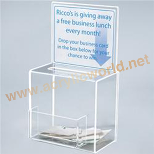 Boîte à billets de l'usine chinoise avec serrure/boîte en acrylique murale/boîte à billets en acrylique avec clés boîte à dons en acrylique - Product Image 6