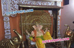 Statue en Fiber de Radha Krishan, décor rupestre pour mariage, Statue décorative - Product Image 5