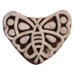 แฮนด์เมดไม้พิมพ์บล็อกหัตถกรรมสีน้ำตาลสิ่งทอผ้าสาแสตมป์ผ้าใบอินเดียดอกไม้ออนไลน์ WB-2737การออกแบบใหม่ - Product Image 1