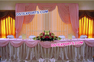 Modern Customized Color Wedding Stage <b>Backdrop</b> with Customized Size Durable Fabric for Mehandi and Sangeet <b>Parties</b> - Product Image 4