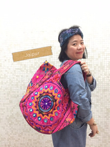 กระเป๋าสะพายไหล่ปักลายแบบชนเผ่าอินเดีย,กระเป๋าถือกระเป๋าโท้ทกระเป๋าม้งแบบปักกระเป๋าเงินแบบชนเผ่าขนาดใหญ่ขายส่ง - Product Image 4