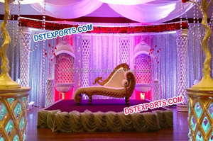 Decoración de escenario de cristal para boda, Palazzo, escenario indio, decoración para bodas - Product Image 4