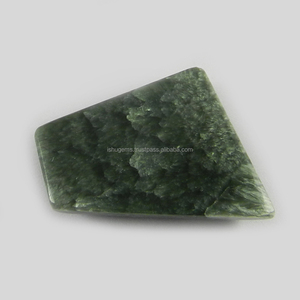 Gms-jaspe de seraphinita Natural, 5,74 gms, 25x22mm, GEMA de cabujón de lujo - Product Image 1