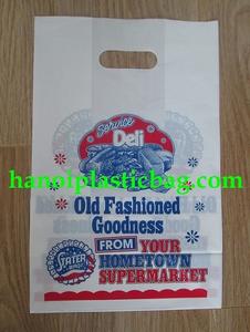 Die cut handle plastic bag good printing and competitive price - Product Image 4