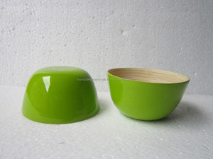 Customized size bamboo product bamboo dinnerware type and colorful bowl - Product Image 1