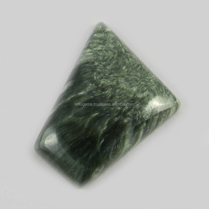 Gms-jaspe de seraphinita Natural, 5,74 gms, 25x22mm, GEMA de cabujón de lujo - Product Image 2