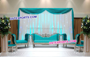 ชุดโซฟาสไตล์วิคตอเรียนสีทองสำหรับงานแต่งงาน,ชุดเฟอร์นิเจอร์สีทองหรูหราแกะสลักแบบหนักชุดโซฟาสมัยใหม่สำหรับงานแต่งงาน - Product Image 2