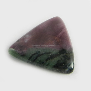 Zoisita-GEMA de rubí Natural de 22x23mm, Gema triangular de 4 gms, GEMA de cabujón al por mayor - Product Image 1