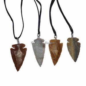 Collier de pointes de flèches avec plaqué argent - Product Image 4