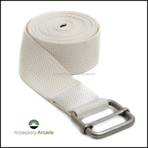 สายรัดยืดสำหรับเล่นโยคะผ้าคอตตอนความยาว8/10ft ออกแบบโลโก้ได้ตามต้องการผลิตในอินเดีย - Product Image 2