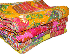 Lot de 12 pièces en gros Mix Lot de couvre-lit imprimé floral tropical Kantha imprimé fruits indiens Kantha Jeté - Product Image 5