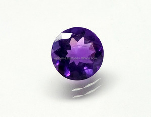 พลอยอเมทิสต์ที่น่าสนใจอัญมณีทรงหลวม10มม. พลอยอเมทิสต์ทรงกลมที่มีค่าพลอยเจียระไนแบบลึก - Product Image 2