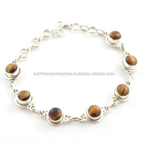 กำไล925เงินสเตอร์ลิงรูปตาเสือใส่สบายสำหรับผู้หญิงสวมใส่ในชีวิตประจำวันฤดูใบไม้ร่วงฤดูหนาวเครื่องประดับงานแฮนด์เมด - Product Image 3