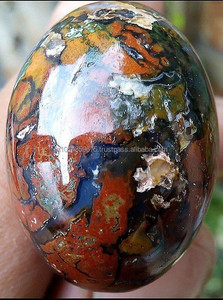 Natural Leopard Jasper Cabochons Loose Gemstones for Jewelry Making - Third Party Appraised, Afghanistan Origin, Customizable - Product Image 2