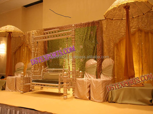 Indian Wedding Mehandi Stage With Swing Decors Muslim Wedding Mehandi Stage <b>Decoration</b> Muslim <b>Mehndi</b> Stage - Product Image 4