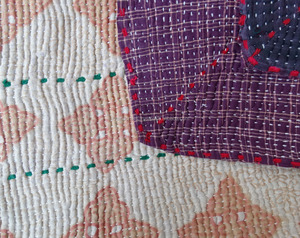 ผ้านวมผ้าฝ้ายส่าหรีสไตล์วินเทจผ้าแคนธาโยนขายส่ง - Product Image 4