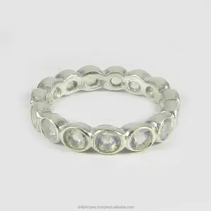 925纯银合成蛋白石宝石边框戒指