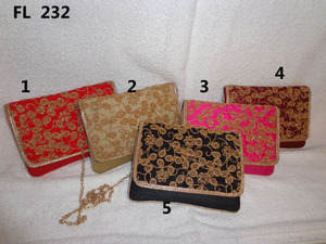 FL228, bolso de noche bordado hecho a mano para mujer, bolso de mano de novia étnico indio para fiesta, compras en línea, diseñador de moda de India - Product Image 5