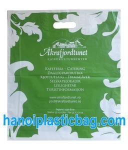 LDPE white patch handle plastic bag - Product Image 4