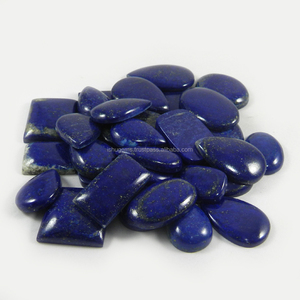 Lapis Lazuli ธรรมชาติ33ชิ้น,อัญมณี Cabochon รูปทรงผสม100 Gms สำหรับทำเครื่องประดับ IG0350 - Product Image 1