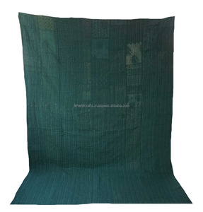 Indian Twin Size Handmade Kantha <b>Quilt</b> <b>Bedspread</b> Throw - Product Image 3