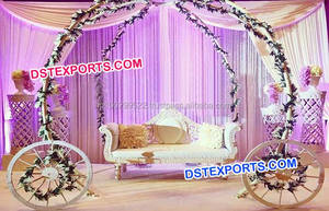 Mehandi เวทีแต่งงานปัญจาบพร้อมชิงช้ามุสลิม,ของตกแต่งเวทีซิกข์งานแต่งงานเวทีกลางคืน Mehandi - Product Image 4