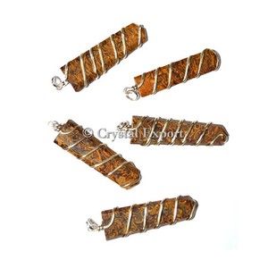 Calligraphie Pierre Wrap Plat Pendentifs - Product Image 1