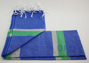 HAWAIIAN PESHTEMAL <b>Turkish</b> Hammam, Pestemal <b>Towel</b> Direct From Factory, Multicolor Stripes Beach Fouta Rainbow Collection - Product Image 2