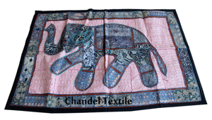 Ấn Độ tay thêu bảng Runner tường treo Thảm trang trí dân tộc voi Sequins chắp vá dân tộc tấm thảm - Product Image 5