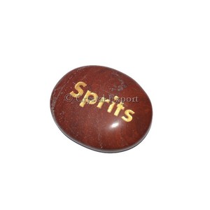 Red Jasper Sprits Engraved Stones