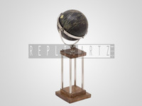 Globe terrestre en aluminium et plastique décoratif pour usage éducatif-pour enfants adultes école maison bureau
