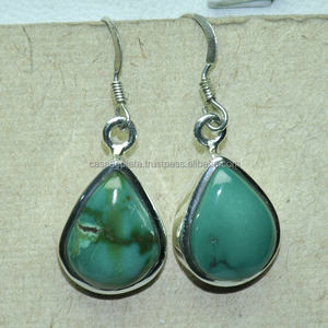 925อัญมณีมาลาไคต์ต่างหูเงินสเตอร์ลิงต่างหูเงินเข้มดีเยี่ยมต่างหูชุบเงินต่างหูแฟชั่นสำหรับผู้หญิง - Product Image 3