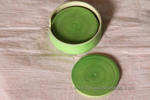 Vietnam Coiled bamboo coaster set, grainy finishing, good quality and competitive price - Product Image 1