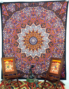 Nuevo Tapiz Mandala Estrella de Elefante con Multicolor - Product Image 1