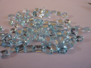 Gema de Topacio azul cielo en forma de pera, piedras preciosas naturales sueltas para joyería de plata - Product Image 4