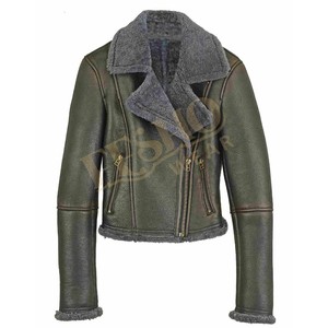 Veste en peau de mouton de qualité supérieure pour hommes Manteau d'hiver vintage chaud et élégant Doublure douce en peau de mouton Respirant Design classique - Product Image 3