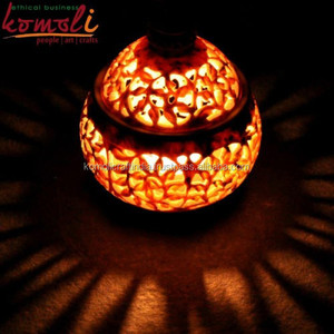 Porte-bougie en pierre de savon naturelle, sculpté à la main en pierre de thé, porte-bougie en pierre naturelle - Product Image 2