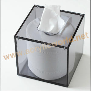 Caja de pañuelos, caja de pañuelos de acrílico de cristal, servilletero de plástico, caja de pañuelos de acrílico/servilletero - Product Image 5