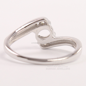 CZ Semi Mount Ovale Cut Bezel Set 925 Sterling Silver Unique Designer À La Mode Dernière Bague 3x5mm Toutes Les Tailles NOUVEAU - Product Image 2