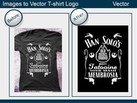 Services de personnalisation de t-shirts à bas prix avec logo vectoriel, gaufrage et impression sérigraphique par Image to Vector